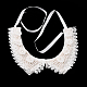 Perle en plastique et collier de fleurs en strass cristal AJEW-WH0326-08D-8