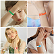 Sunnyclue 10pcs 10 couleurs bracelets en silicone pour enfants BJEW-SC0001-11-6