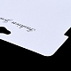 Tarjetas de presentación de corbata de pelo de papel rectangular AJEW-A052-05-4