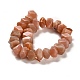Chapelets de perles de pierre de soleil naturelle naturelles G-N327-05-12-3