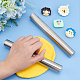 UNICRAFTALE 2pcs 20mm Smooth Professional Rolling Pin Clay Tools Stainless Steel Non-Stick Rolling Pin Clay Roller Stamping Tool Roller for Making Clay Pottery DIY-UN0003-73-2