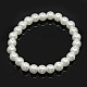 Bracelets extensibles de perles en verre BJEW-D068-6mm-12-1