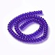 Chapelets de perles en verre opaque de couleur unie GLAA-A036-H23-2