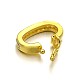 Rack Plating Brass Micro Pave Cubic Zirconia Twister Clasps ZIRC-I012-15G-RS-2
