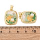Латунные микро проложить кубического циркония подвески KK-D390-16G-02-3