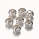 Iron Spacer Beads, Round, Silver Color Plated, 8mm, hole: 2.5~3mm