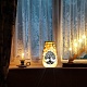 Film de lampe en pvc pour bricolage lumière colorée lampe suspendue bocal en verre dépoli DIY-WH0512-003-5