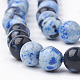 Dyed Natural Fire Crackle Agate Beads Strands G-T098-02B-06-3