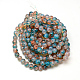 Baking Painted Glass Beads Strands DGLA-Q023-6mm-DB43-3