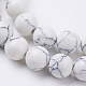 Synthetic Howlite Beads Strands G-E110-8mm-5-3