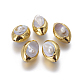Perlas barrocas naturales perlas cultivadas de agua dulce PEAR-F011-23G-1