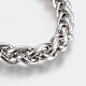 Adjustable 304 Stainless Steel Chain Bracelets BJEW-K187-04P-2