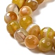 Chapelets de perles en agate à rayures naturelles/agates à bandes G-A246-6mm-15-4