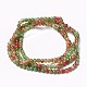 Spray Painted Glass Beads Strands GLAA-A038-A-47-2