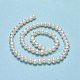Fili di perle di perle d'acqua dolce coltivate naturali PEAR-F018-19-01-3
