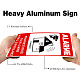 Предупреждающий знак из алюминия DIY-WH0220-006-4