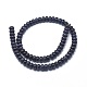 Chapelets de perles en pierre d'or bleue synthétique G-G793-19B-02-2