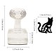 CRASPIRE Acrylic Soap Stamp Cat Plant Handmade Soap Chapter Imprint Embossing with Handle 1.57