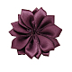 紫の手作りの織りの花の衣装のアクセサリー  37x37x7mm X-WOVE-QS17-17-1
