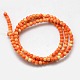 Synthetic Fossil  Round Beads Strands G-L029-3mm-02-3