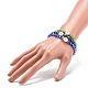 5Pcs 5 Color Natural Shell Flower & Glass Teardrop Beaded Stretch Bracelets Set for Women BJEW-JB08804-6