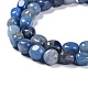 Natürlichen blauen Aventurin Perlen Stränge G-C038-02D-4