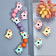 Chgcraft 12pcs perles de silicone 6 couleurs SIL-CA0002-45-4
