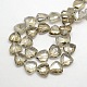 Electroplate Crystal Glass Triangle Beads Strands EGLA-F068B-01-2
