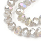 Electroplate Glass Beads Strands EGLA-A034-J8mm-B09-3