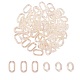 100 pièces 2 styles anneaux de liaison en acrylique transparent OACR-CJ0001-17-1