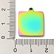 Placage ionique (ip) 304 pendentifs en acier inoxydable STAS-D025-03M-02-3