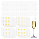 オリクラフトの白紙ワイングラスのタグ  パーティーの記念品として空白のマーカーを飲む  4 スタイル紙自己粘着漫画ステッカー付き  フラットラウンド  5.05x0.03cm  200pc CDIS-OC0001-07D-1