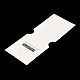 紙のジュエリーディスプレイカードを折ります  ネックレスブレスレットの収納に  長方形  ホワイトスモーク  完成品：49.5x40x1mm  10x4x0.05cm  穴：10mm CDIS-M005-22-4