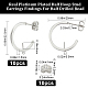 Beebeecraft 10Pcs Brass Ring Stud Earring Findings KK-BBC0010-42-2