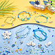 PH PandaHall 735pcs Blue Seed Beads Flower Shell Charms Surf Pendants Nylon Sting Cords Bohemia Woven Anklet Bracelet Making Kit for Summer Seaside Hawaii Stackable Jewelry Making Supplies DIY-PH0009-53-2