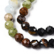 Naturelles et synthétiques mélangées perles de pierres précieuses brins G-D080-A01-01-05-3
