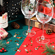 Weihnachts-Weinglas-Anhänger aus emaillierter Legierung AJEW-SC0002-03-4