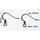 Brass Earring Hooks KK-Q265-1