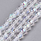 Chapelets de perles en verre électroplaqué EGLA-S195-02A-01-1