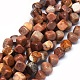 Perles de pierre de soleil rouge naturelle G-O173-091-1