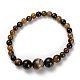 Ensembles de bijoux colliers de perles graduées en pietersite naturelle et bracelets extensibles SJEW-H304-01E-3