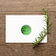 Mayjoydiy sello de cera de romero sello de cera de serie botánica vintage cabeza de latón de 30 mm ideal para tarjetas AJEW-WH0184-1069-7