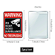 Водонепроницаемые ПВХ предупреждающие знаки наклейки DIY-WH0237-016-2