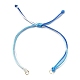 Gradient Color Adjustable Braided Nylon Cord Bracelet Making AJEW-JB01163-02-2
