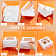 BENECREAT 20 Pcs White Small Cake Boxes with Window CON-BC0007-30-4