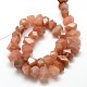 Nuggets Natural Sunstone Beads Strands G-E251-04-3