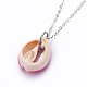 Cauris perles perles pendentifs colliers NJEW-JN02365-04-3