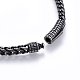 304 Stainless Steel Wheat Chain Necklaces NJEW-H493-12AS-3
