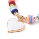 Mot j'aime maman ensembles de bracelets en perles acryliques pour la fête des mères BJEW-JB09044-5