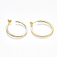 Brass Cubic Zirconia Stud Earrings EJEW-S201-110-1